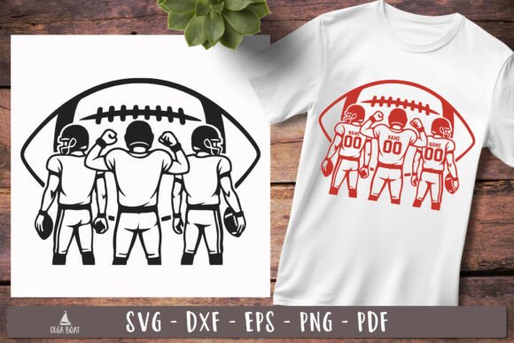 Download Football Team SVG Trio Custom Design - Premium Bundle