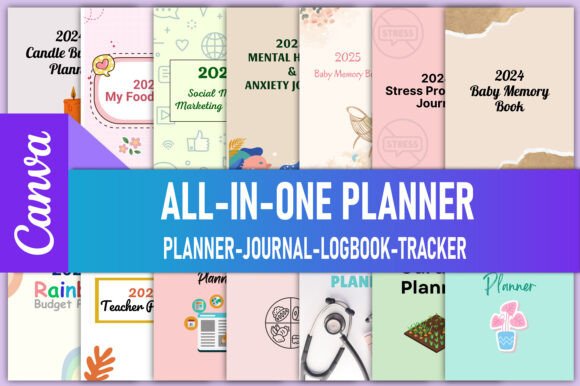 Download All-in-One Planner Canva KDP Interiors - Kdp Collection