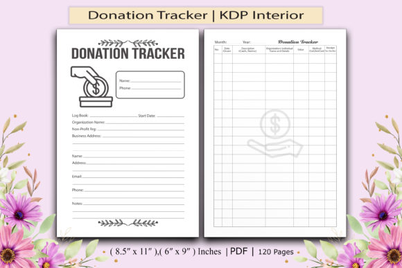 Download Donation Tracker | KDP Interior - Kdp Collection