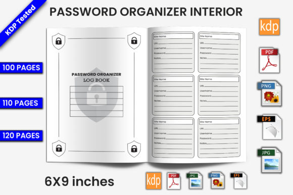 Download Password Organizer Log Book | KDP Interi - Kdp Collection