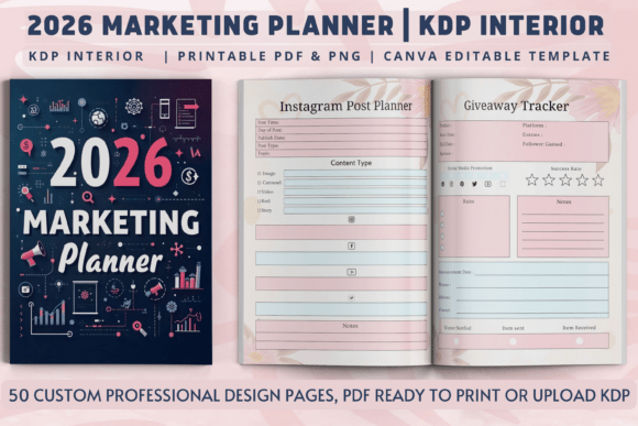 Download 2026 Marketing Planner | KDP Interior - Kdp Collection