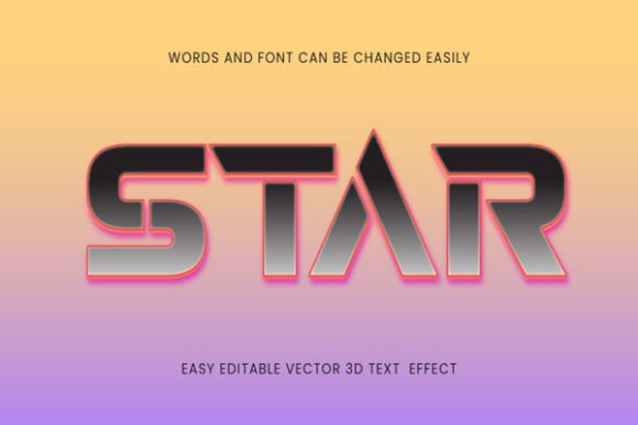 Download Star - 3d Style Easy Editable Design - Editable design Collection