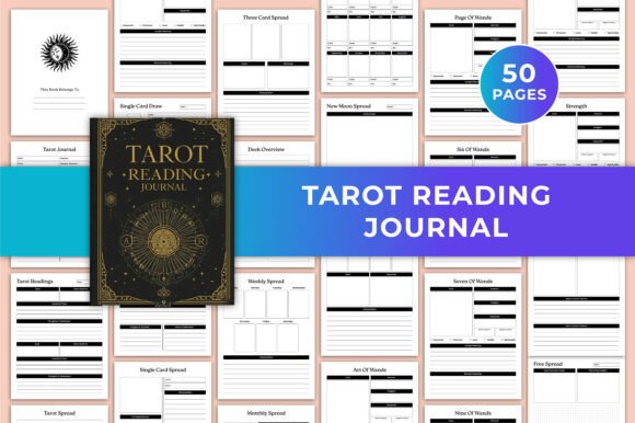 Download Tarot Reading Journal Canva KDP - Kdp Collection