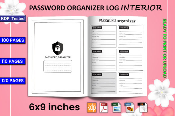 Download Password Organizer Log Book | KDP Interi - Kdp Collection