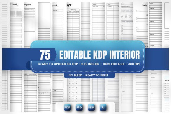 Download Mega Editable KDP Interior Bundle - Kdp Collection