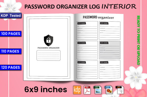 Download Password Organizer Log Book | KDP Interi - Kdp Collection
