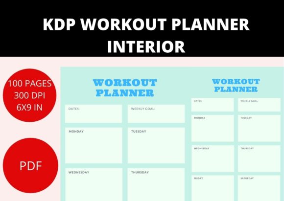 Download KDP WORKOUT PLANNER INTERIOR - Kdp Collection