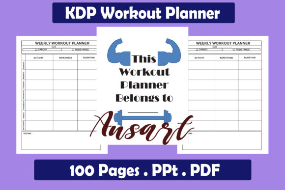 Download KDP Workout Planner Interior - Kdp Collection