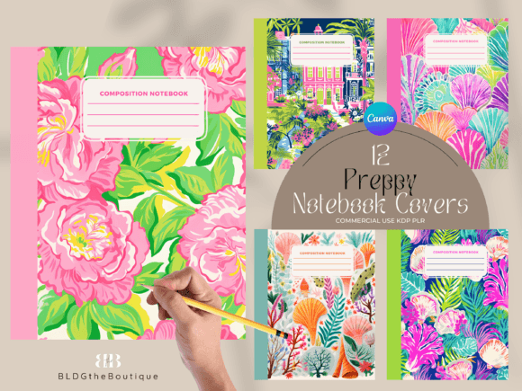 Download Preppy KDP Composition Notebook Covers - Kdp Collection