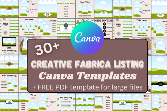 Download Creativefabrica Listing Canva Templates - Creativefabrica listing Collection