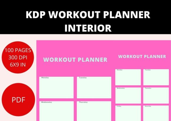 Download KDP WORKOUT PLANNER INTERIOR - Kdp Collection