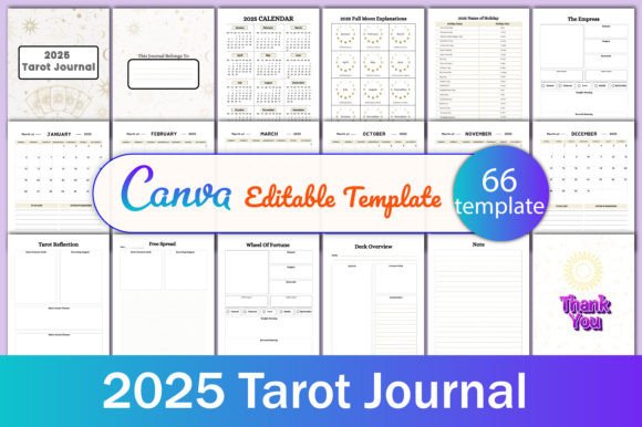 Download 2025 Tarot Journal KDP - Kdp Collection
