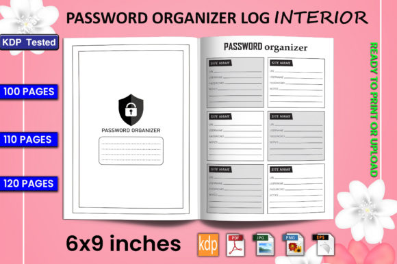 Download Password Organizer Log Book | KDP Interi - Kdp Collection