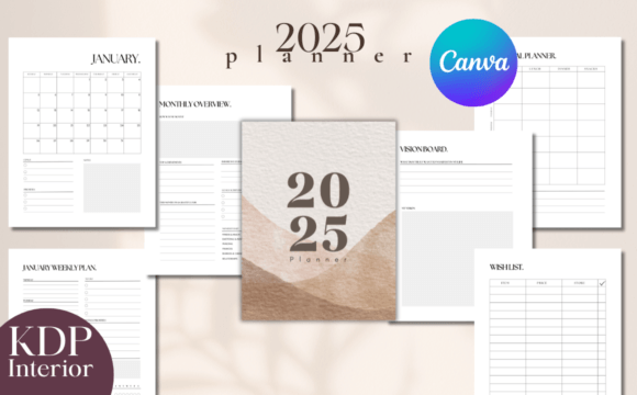 Download 2025 Planner KDP Interior PLR - Kdp Collection