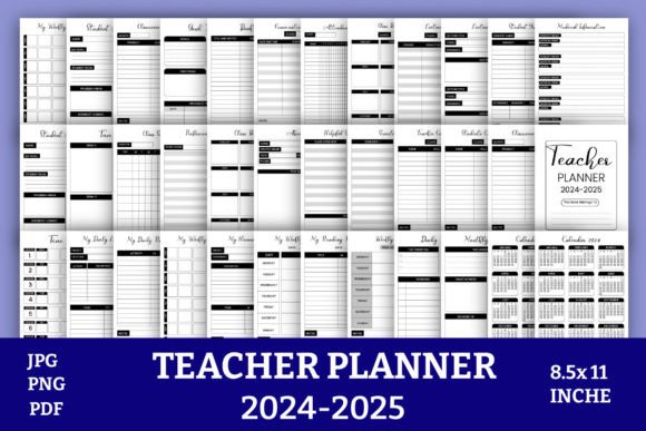 Download Teacher Planner 2024-2025 KDP-Interiors - Kdp Collection