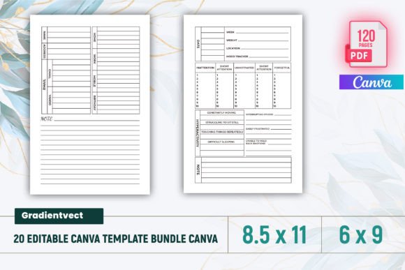 Download (KDP) 20 Editable Canva Template Bundle - Kdp Collection
