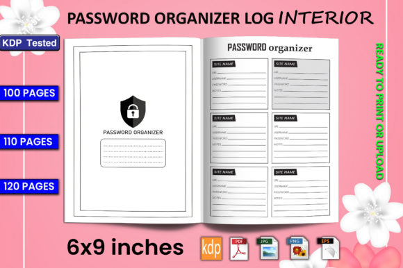 Download Password Organizer Log Book | KDP Interi - Kdp Collection
