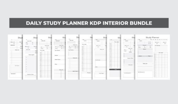 Download Kdp Interior Study Planner Bundle - Kdp Collection