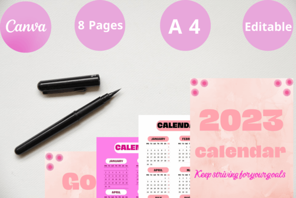 Download Best Calendar Canva Templates 2023 - Premium Resources