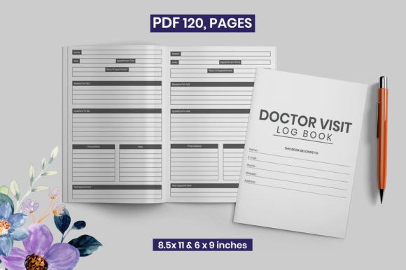 Download Doctor Visit Log Book &amp; KDP Interior - Premium Resources