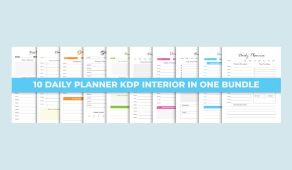 Download Daily Planner Kdp Interior Bundle - Kdp Collection