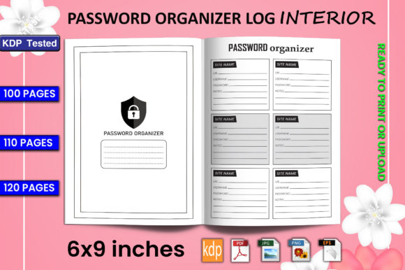 Download Password Organizer Log Book | KDP Interi - Kdp Collection